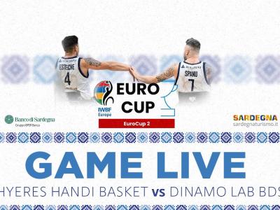EUROCUP 2 LIVE - Hyeres Handi Basket (FRA)-Dinamo LAB (ITA)